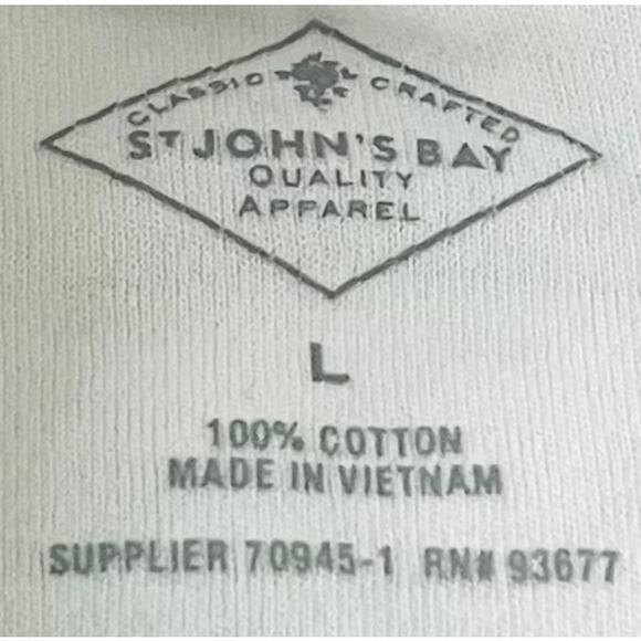 ST. JOHN’S BAY LONG SLV TURTLENECK PULL-OVER TOP, WOMENS, L, WHITE - Picture 10 of 12